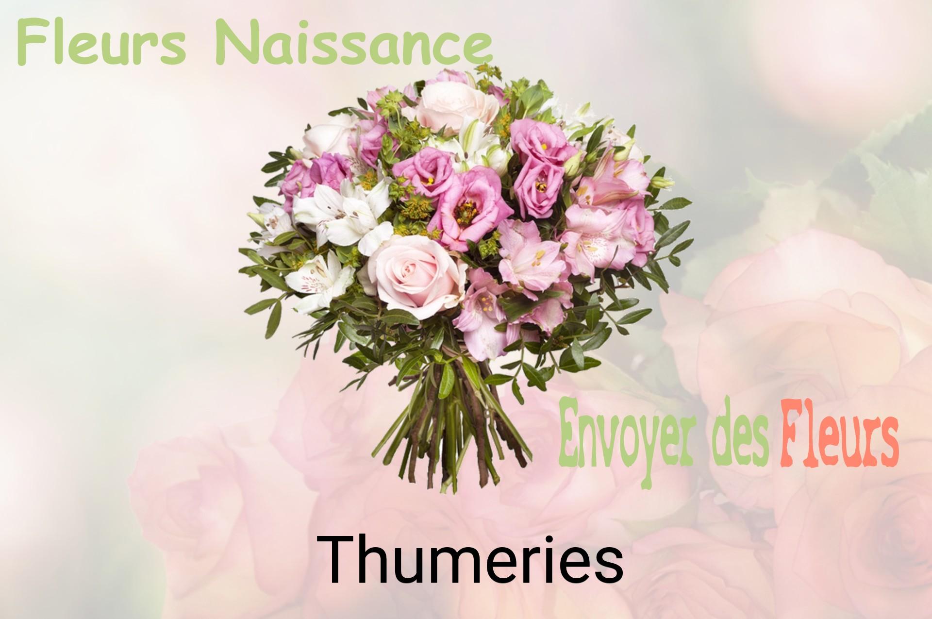 Bouquet de fleurs de naissance livré à Thumeries